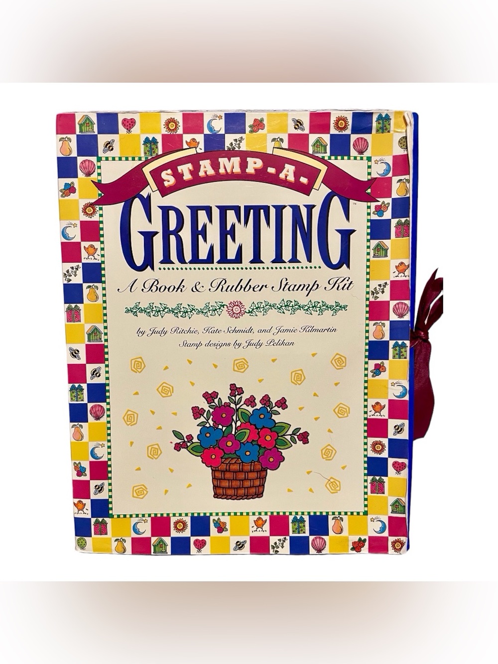 Book & Rubber Stamp Kit - Multicolor
